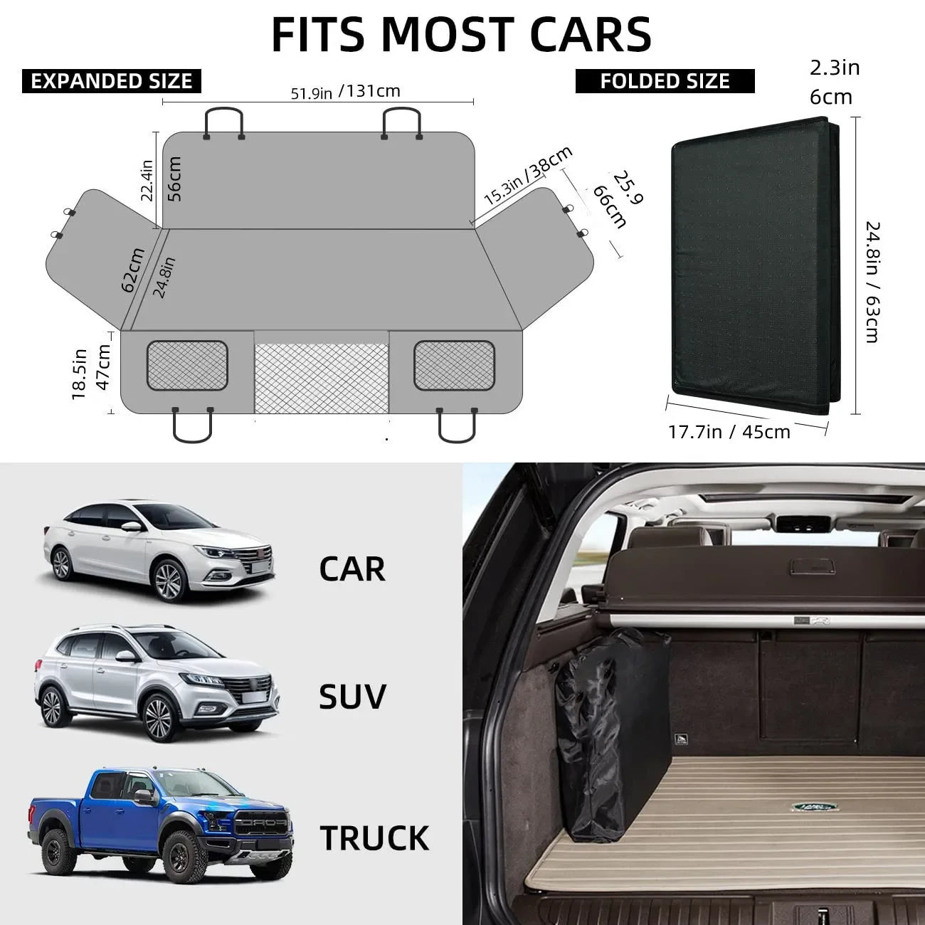 The 2024 Car Seat Cover Hard Bottom for Travel